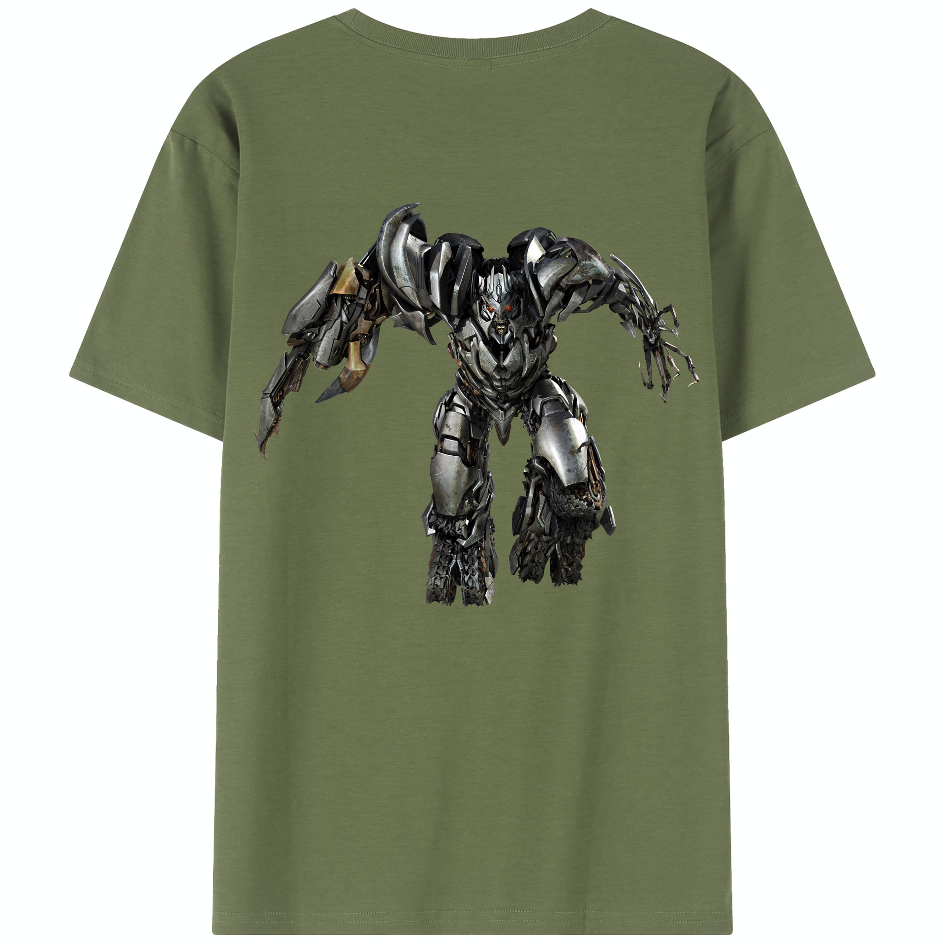 （画像用） Transformers トランスフォーマー 綿100％半袖Tシャツ（背面プリント）